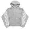 V2 SPIKE HOODIE (GREY/WHITE)