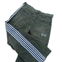 Load image into Gallery viewer, TRACK JEANS (GREEN/WHITE) heavencanwait.store