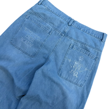 Load image into Gallery viewer, V2 SKULL JEANS (BLUE) heavencanwait.store