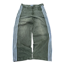 Load image into Gallery viewer, TRACK JEANS (GREEN/WHITE) heavencanwait.store