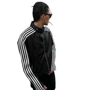 RACING JACKET (BLACK/WHITE) heavencanwait.store