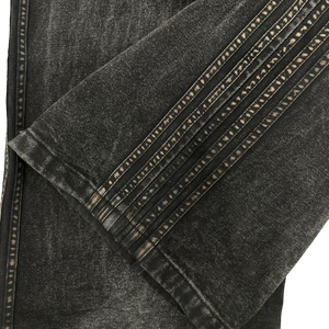 TRACK JEANS (BLACK/BLACK) heavencanwait.store