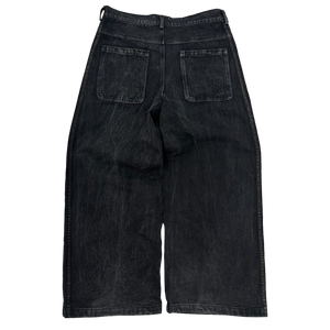 TRACK JEANS (BLACK/BLACK) heavencanwait.store