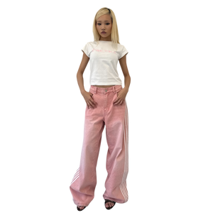 BABY TEE (PINK PLAID) heavencanwait.store