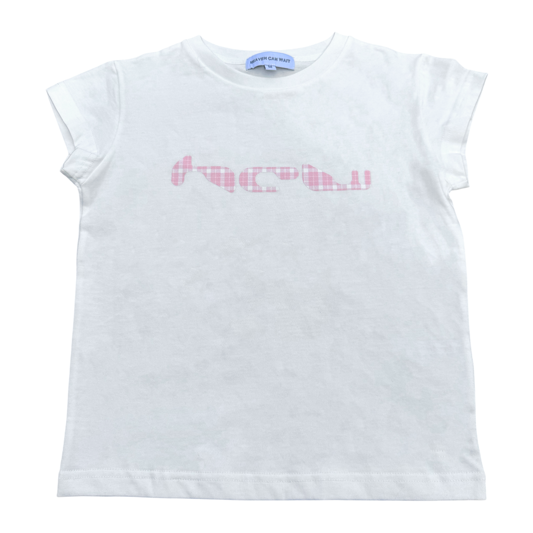 BABY TEE (PINK PLAID) heavencanwait.store