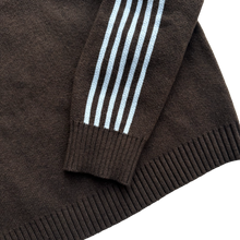 Load image into Gallery viewer, TRACK KNIT (BROWN/WHITE) heavencanwait.store