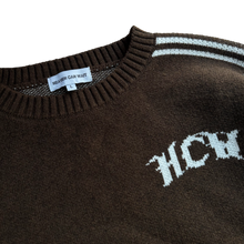 Load image into Gallery viewer, TRACK KNIT (BROWN/WHITE) heavencanwait.store