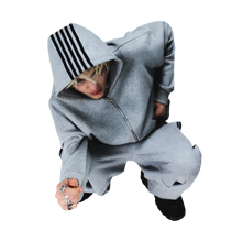 Load image into Gallery viewer, SPIKE HOODIE (GREY/BLACK) heavencanwait.store