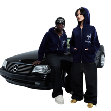 Load image into Gallery viewer, KNIT FROG HOODIE (NAVY)