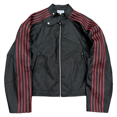 RACING JACKET (BLACK/RED) heavencanwait.store