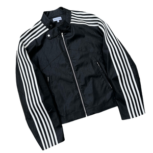 RACING JACKET (BLACK/WHITE) heavencanwait.store