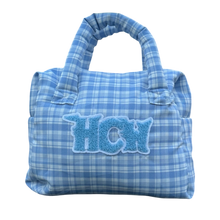 Load image into Gallery viewer, PUFFA HANDBAG (BLUE PLAID) heavencanwait.store