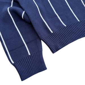 STRIPED KNIT POLO heavencanwait.store