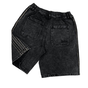 TRACK JORTS (BLACK) heavencanwait.store