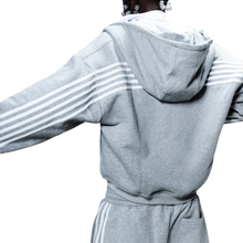 Load image into Gallery viewer, V2 SPIKE HOODIE (GREY/WHITE) heavencanwait.store
