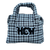 PUFFA HANDBAG (BLACK PLAID)