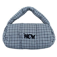 Load image into Gallery viewer, PUFFA DUFFLE (BLACK PLAID) heavencanwait.store