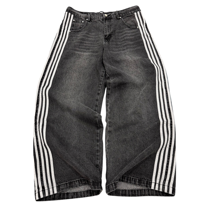 TRACK JEANS (GREY) heavencanwait.store