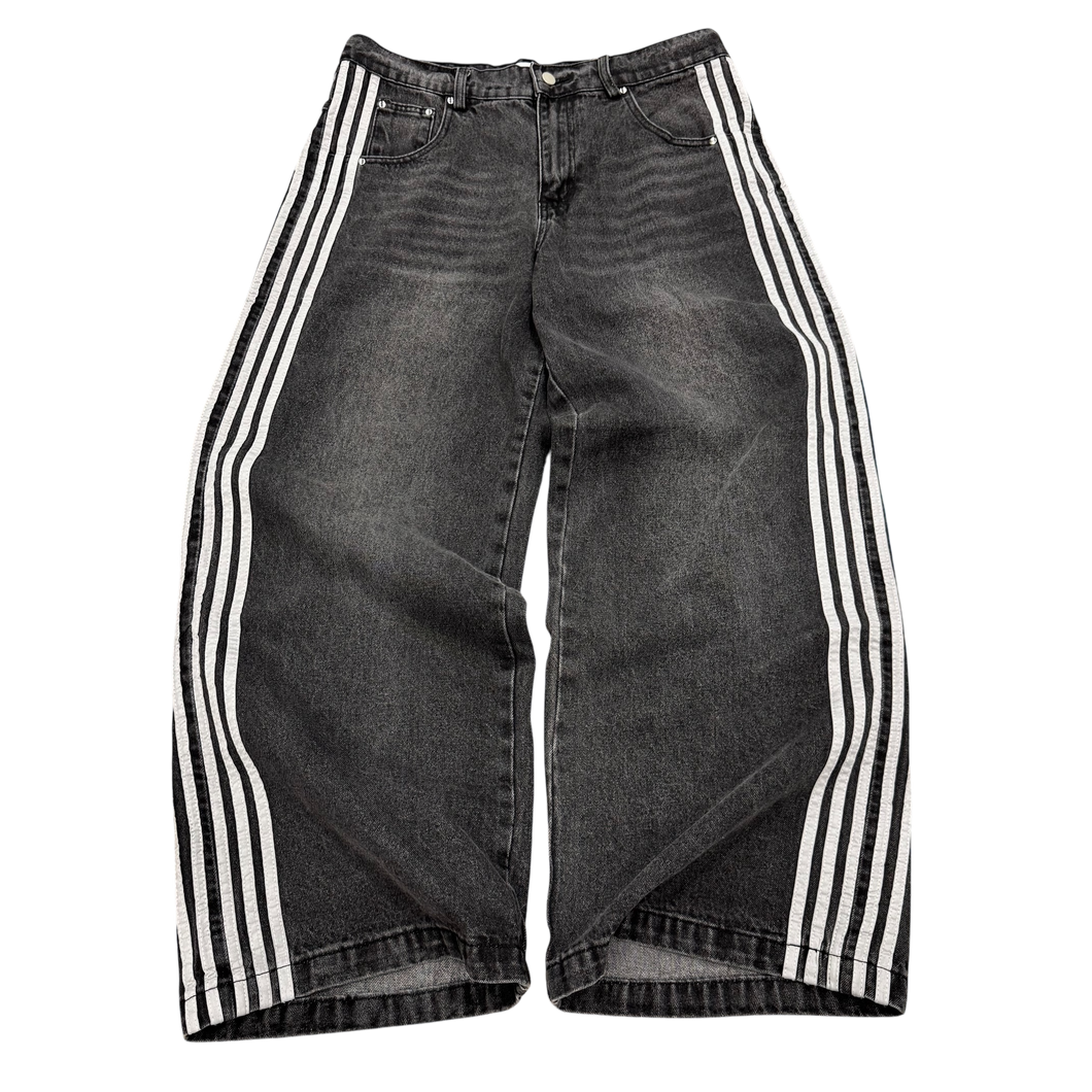 TRACK JEANS (GREY) heavencanwait.store