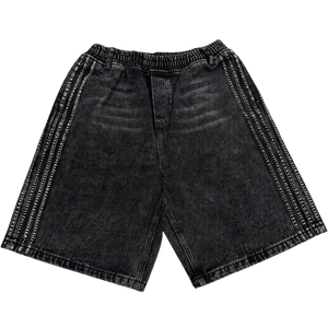 TRACK JORTS (BLACK) heavencanwait.store