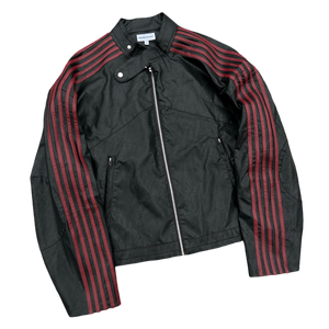RACING JACKET (BLACK/RED) heavencanwait.store