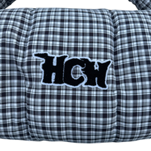 Load image into Gallery viewer, PUFFA DUFFLE (BLACK PLAID) heavencanwait.store