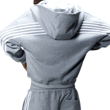 Load image into Gallery viewer, V2 SPIKE HOODIE (GREY/WHITE) heavencanwait.store