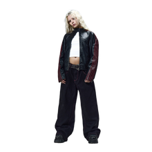 Load image into Gallery viewer, RACING JACKET (BLACK/RED) heavencanwait.store