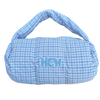 PUFFA DUFFLE BAG (BLUE PLAID)