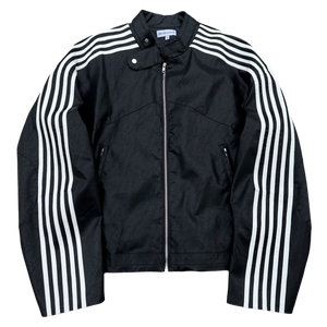 RACING JACKET (BLACK/WHITE) heavencanwait.store