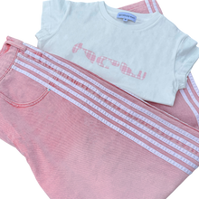 Load image into Gallery viewer, BABY TEE (PINK PLAID) heavencanwait.store