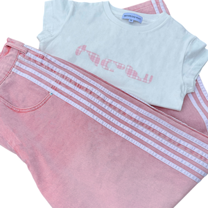 BABY TEE (PINK PLAID) heavencanwait.store