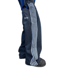 Load image into Gallery viewer, TRACK JEANS (NAVY/WHITE) heavencanwait.store