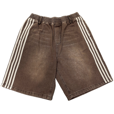 TRACK JORTS (BROWN) heavencanwait.store