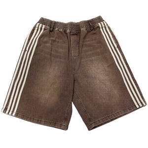 TRACK JORTS (BROWN) heavencanwait.store