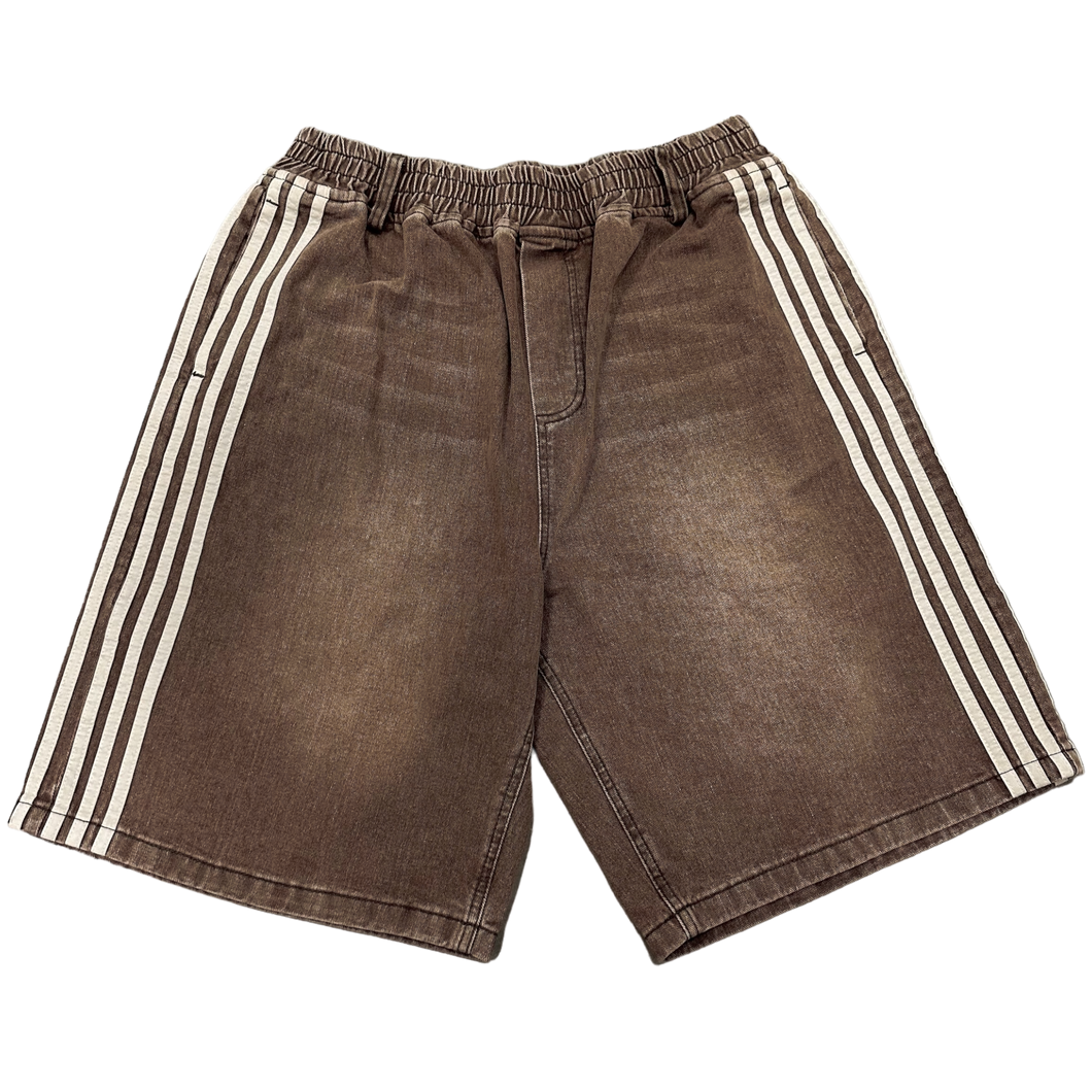 TRACK JORTS (BROWN) heavencanwait.store