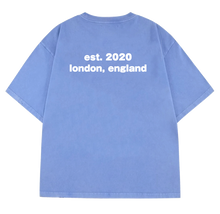 Load image into Gallery viewer, EST. TEE (BLUE/WHITE) heavencanwait.store