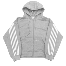 Load image into Gallery viewer, V2 SPIKE HOODIE (GREY/WHITE) heavencanwait.store
