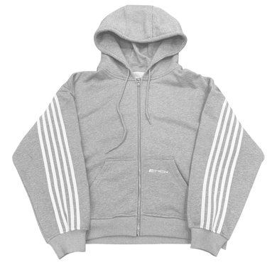 V2 SPIKE HOODIE (GREY/WHITE) heavencanwait.store