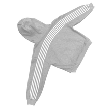 Load image into Gallery viewer, V2 SPIKE HOODIE (GREY/WHITE) heavencanwait.store