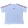 TRACK TEE (WHITE/PINK)