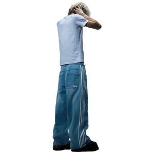 TRACK JEANS (BLUE) heavencanwait.store