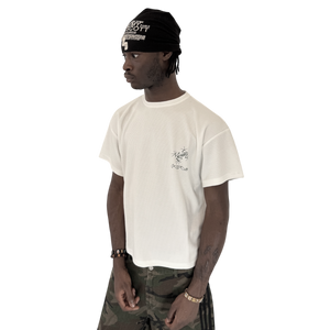 WAFFLE TEE (WHITE) heavencanwait.store